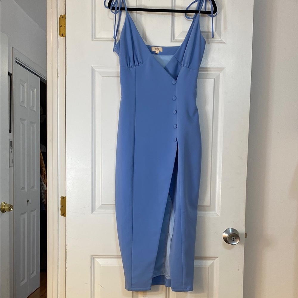 Camila Coelho Sky Blue Midi Dress